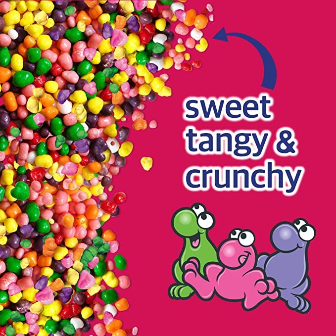 Nerds Fruits VideoBox - Caramelos Frutales con Ingredientes Naturales - Ácidos y Crujientes - Sin Sabores Artificiales - Perfectos para Compartir - Pack de 12 Cajas x 141 g