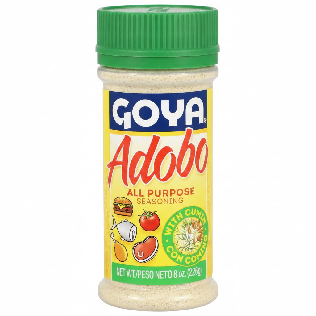 Adobo Sazonador para Todo Uso con Comino, 8 oz (226g) - Condimento Multiusos para Carnes, Pollo, Pescado y Vegetales - Sabor Latino Tradicional - NEXU