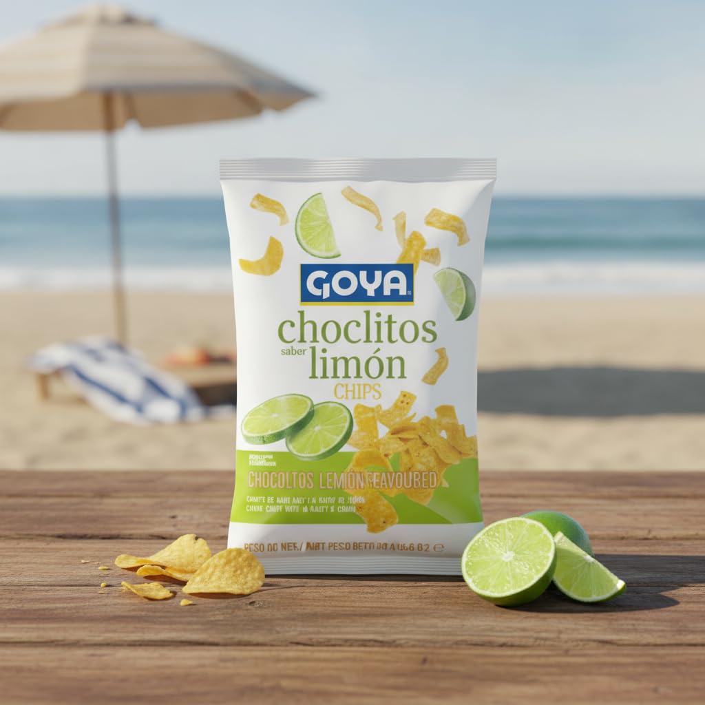 Choclitos Sabor Limón - Pack de 7 Bolsas de 130g - Chips de Maíz Crujientes con Toque Cítrico - Snack de Maíz Tostado Aperitivo para Fiestas y Compartir - 1.04kg Total - NEXU