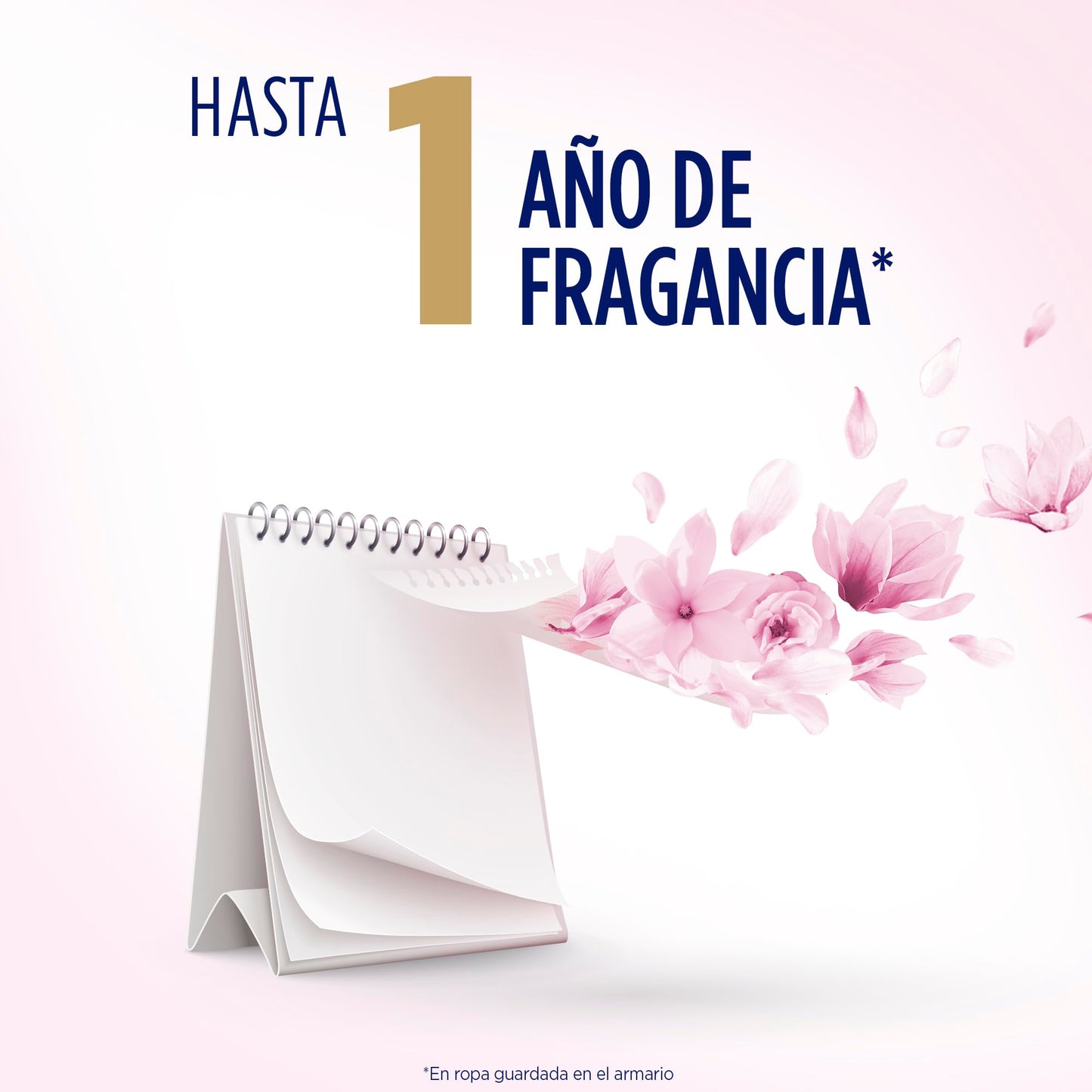 Flor Perfumador para la Ropa, con perlas de frescor, fragancia Rosa - 108 lavados (3x36 lavados)