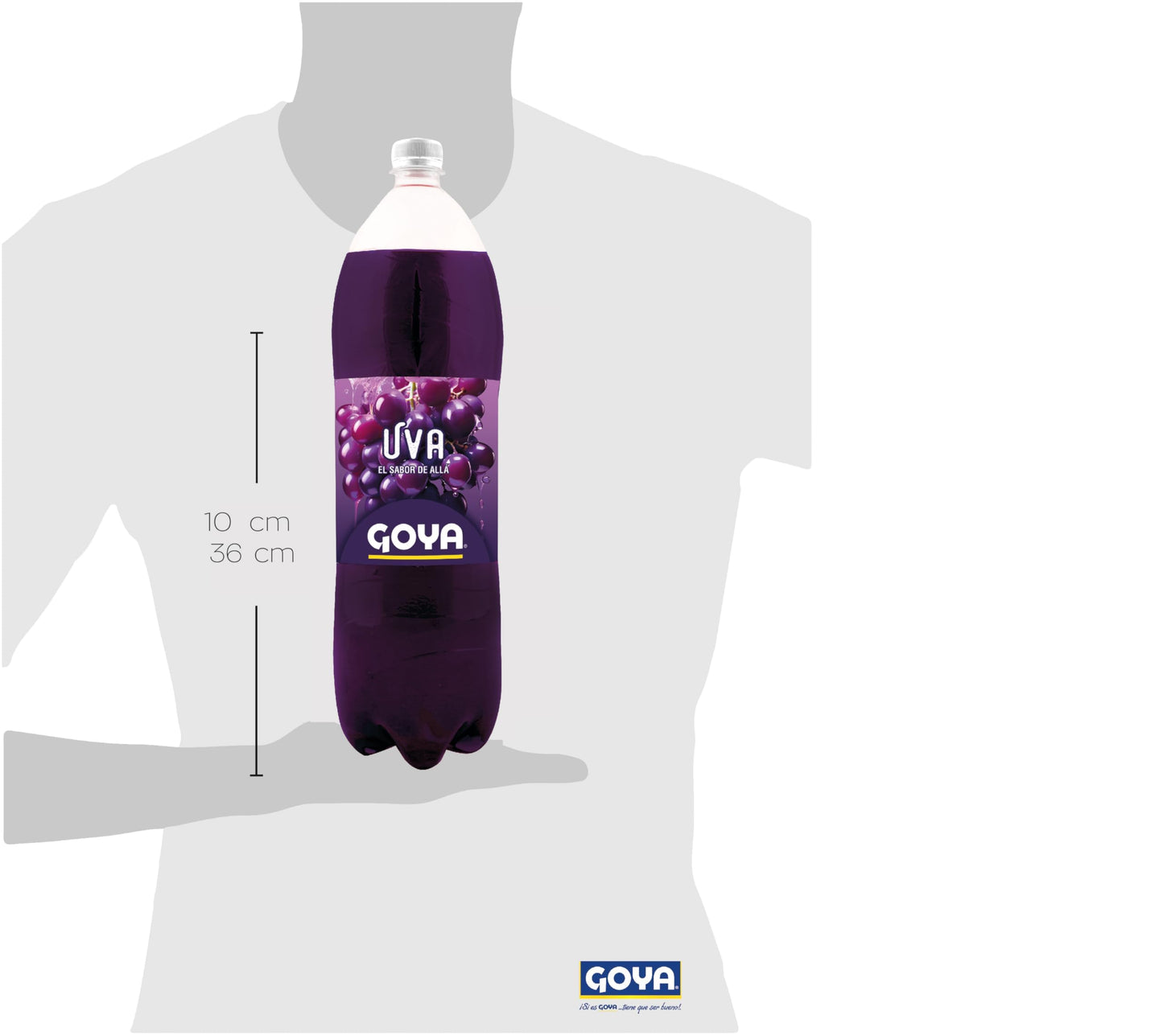 Goya Refresco Uva 6 x 2L, Refrescante y Burbujeante