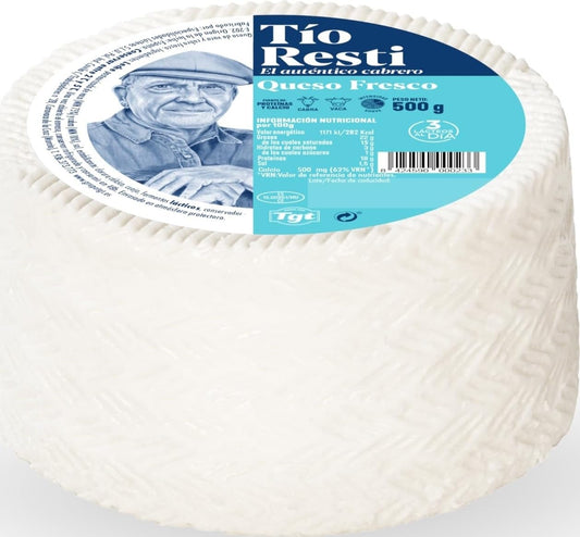 Tio Rest Queso Fresco con Leche de Vaca y Cabra, 500g