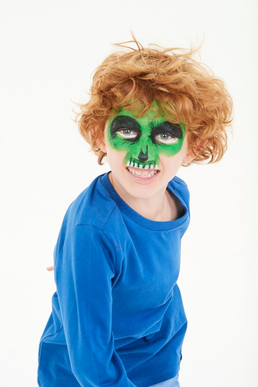 Carioca Mask Up Monsters, Kit de Pintura Facial para Niños y Niñas, Barras de Maquillaje Ideal para Navidad, Halloween, Carnaval y Fiestas - 3 Colores y 2 Tutoriales - Dermatológicamente Testado