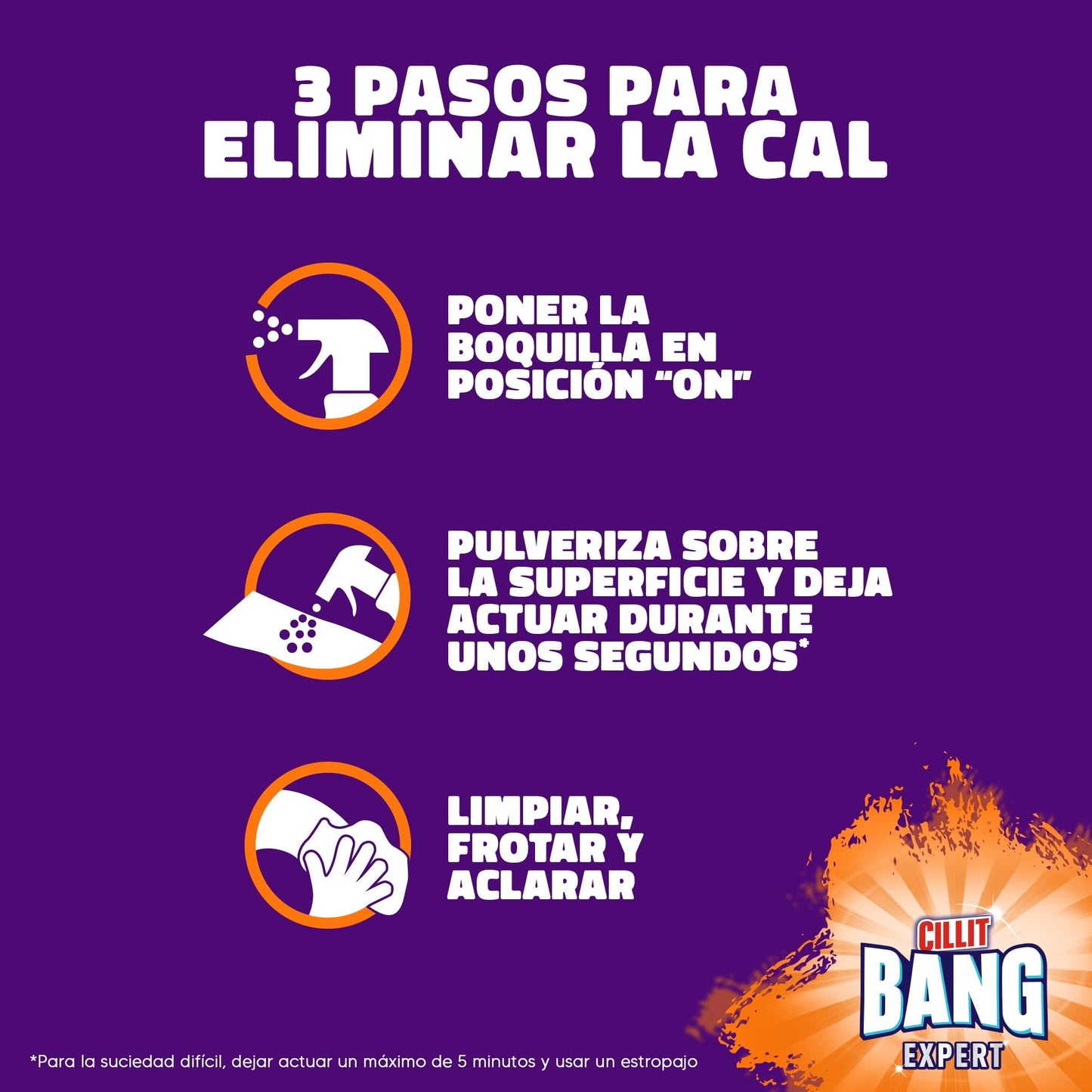 Cillit Bang Cal y Suciedad, potente limpiador baño, cocina, formato spray - 1 LT