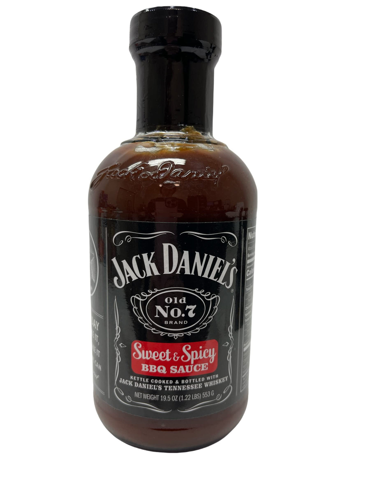Jack Daniels 19.5oz BBQ Sauce Bundle: Original, Sweet & Spicy, Honey and ThisNThat Recipe Card