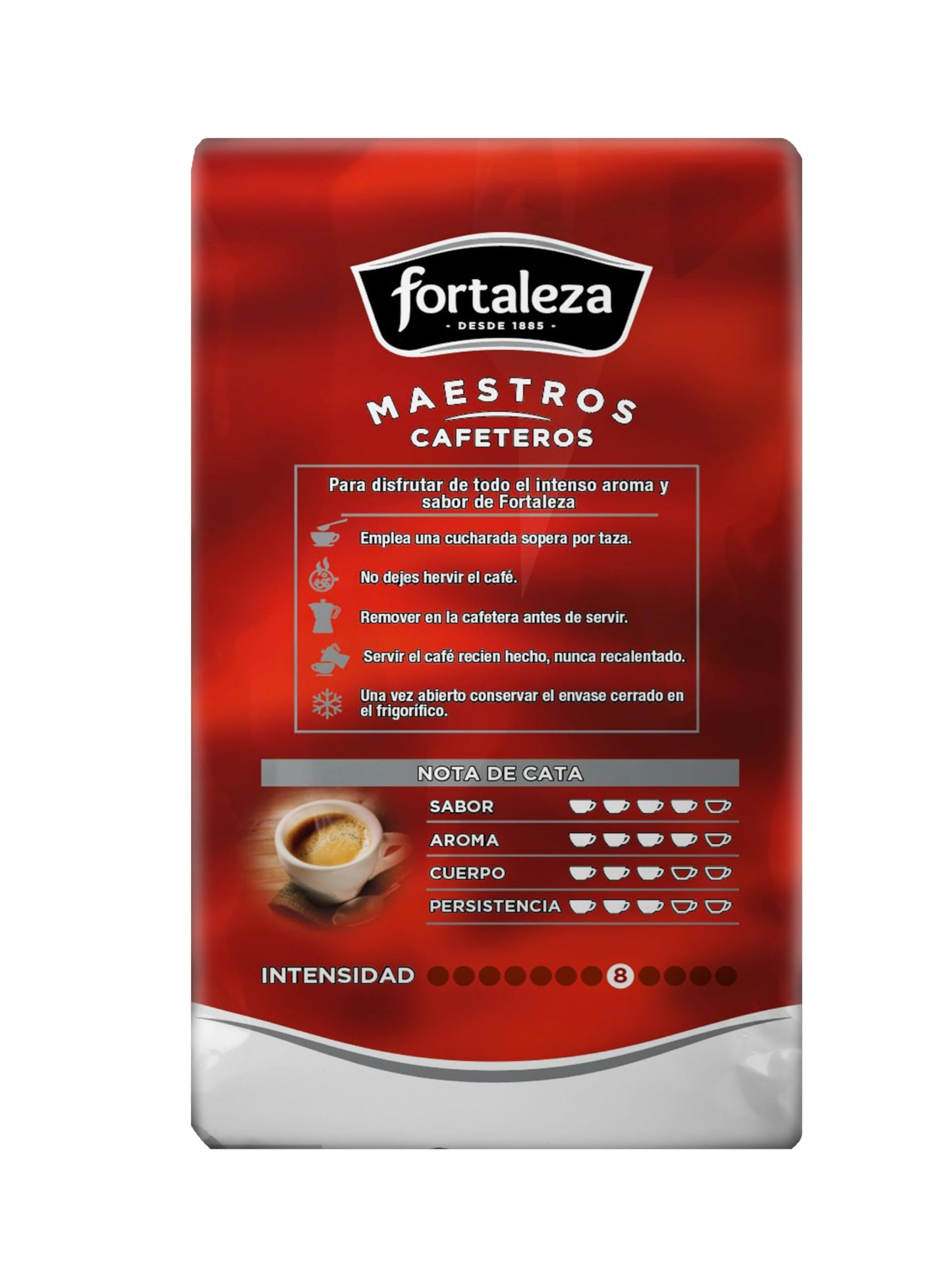 Café Fortaleza - Café Molido Natural, Pack 500g x 6 - Total 3 Kg