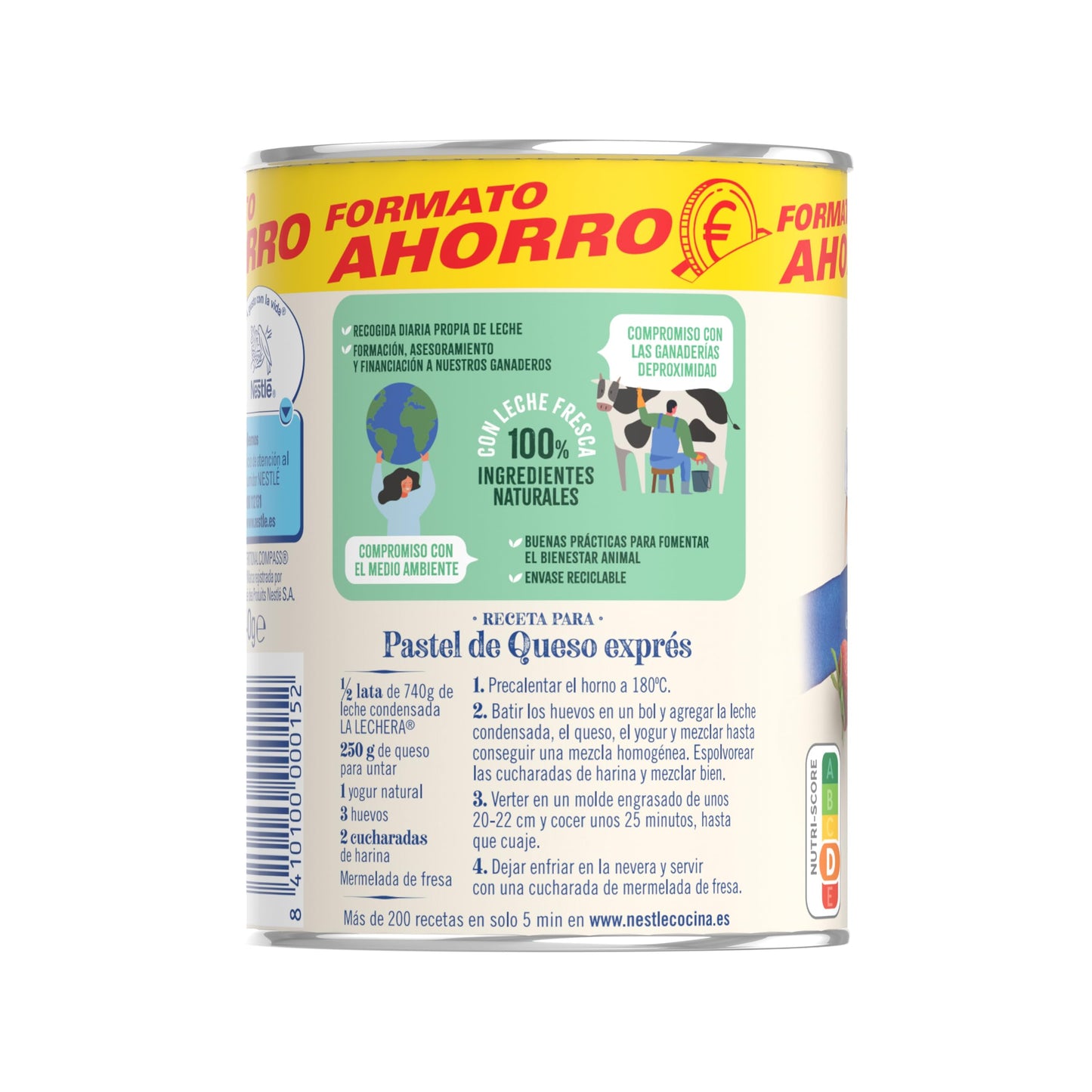 La Lechera Leche Condensada Entera Lata, 740 g (Paquete de 1)