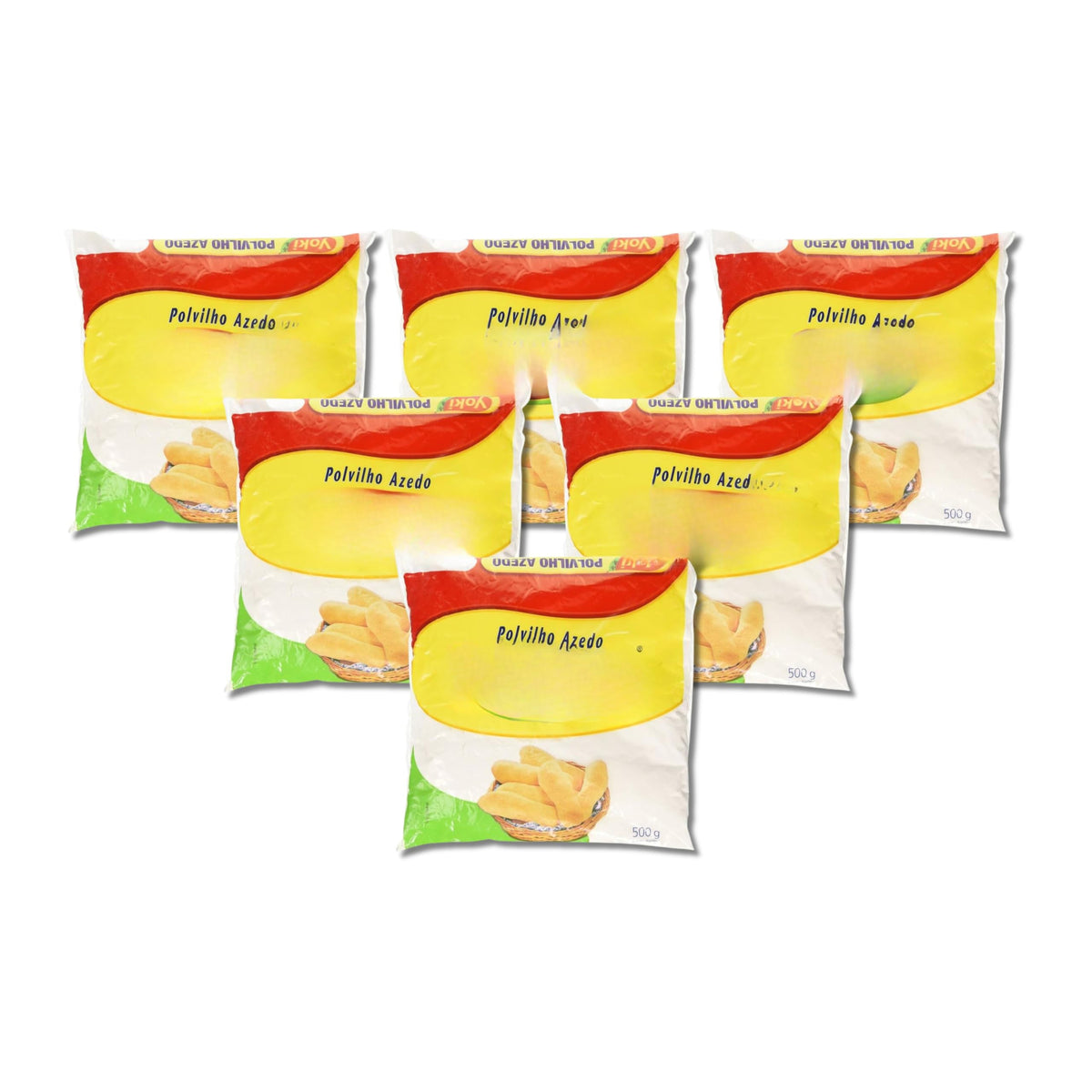 Polvilho Azedo - Almidón de Mandioca Fermentado para Pan de Queso Pack de 6 x 500g (Total 3 kg) - Harina de Yuca Fermentada - Ideal para Panadería y Repostería Tradicional - NEXU