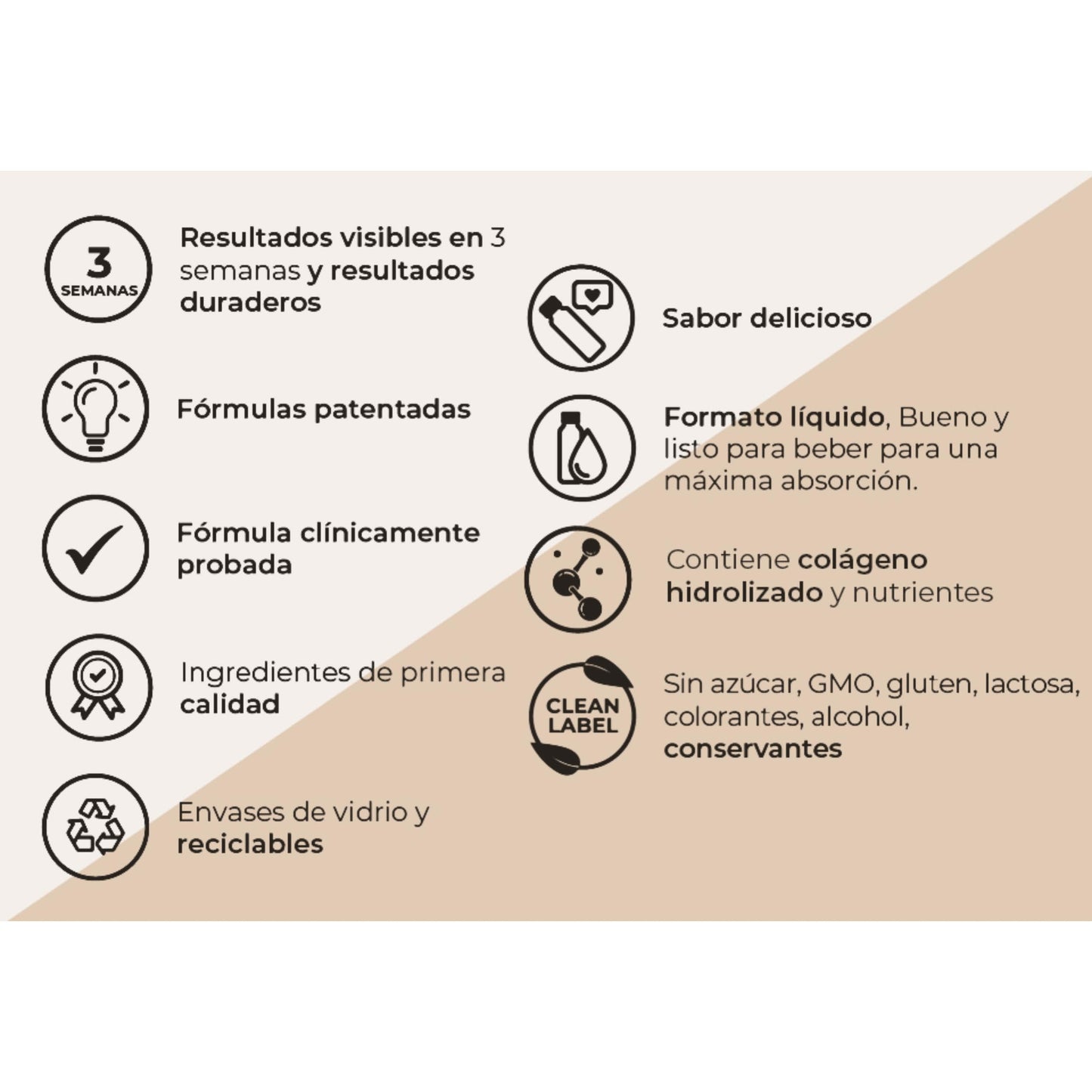 GOLD COLLAGEN Forte - Complemento de Colágeno Marino Hidrolizado Antiarrugas para Sistema Inmunitario con Vitamina C y Ácido Hialurónico, Biotina para el Cabello Piel y Uñas 1 Caja 10 Botellitas 50 ml