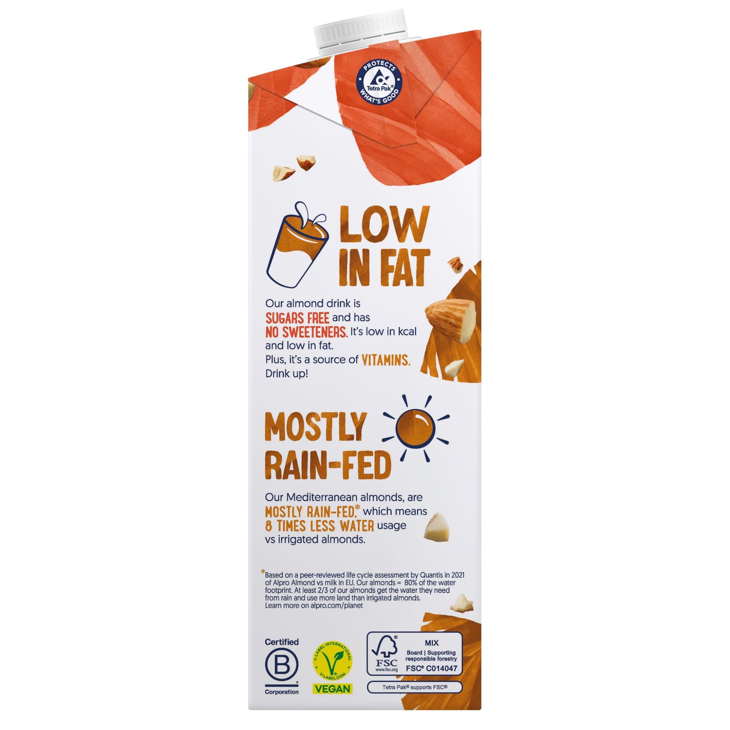 Alpro Almendra Drink ungesüßt, de almendras sin soja 1000 ml
