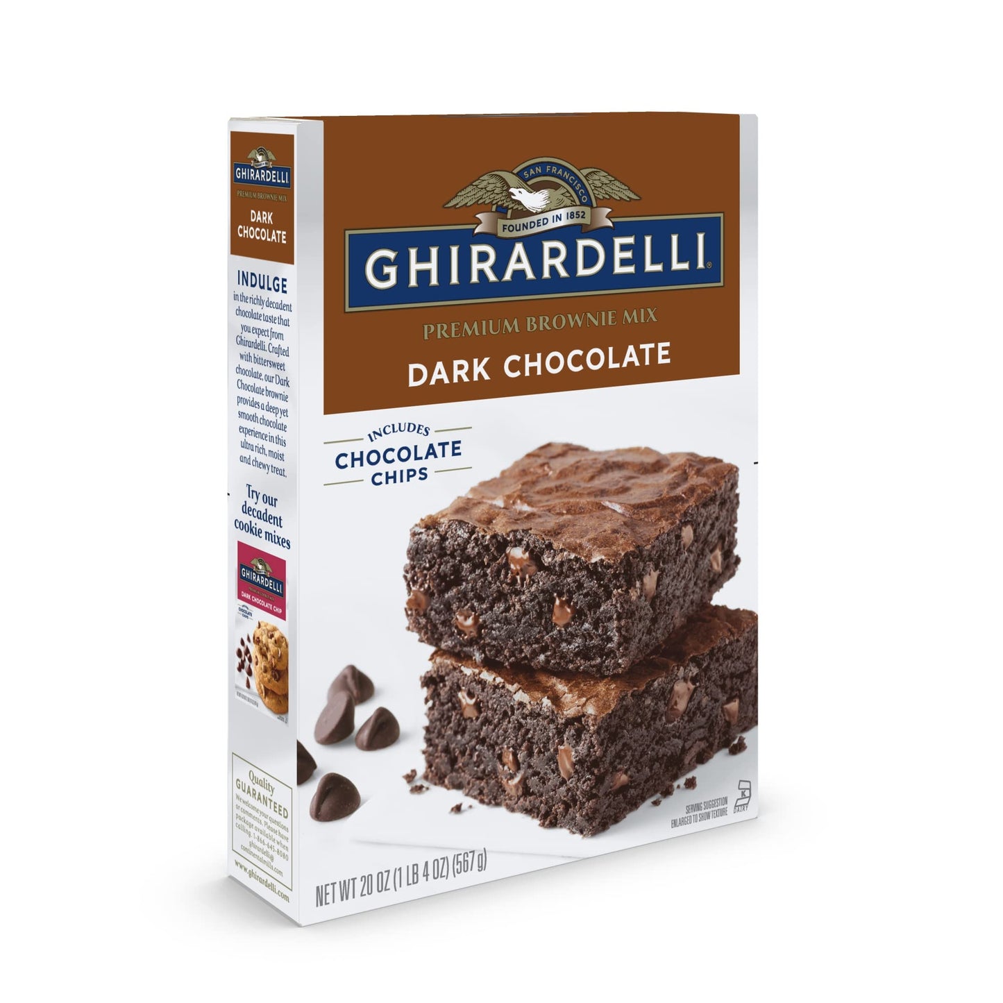 Ghirardelli Dark Chocolate Brownie Mix, 20-Ounce Boxes (Pack of 4)