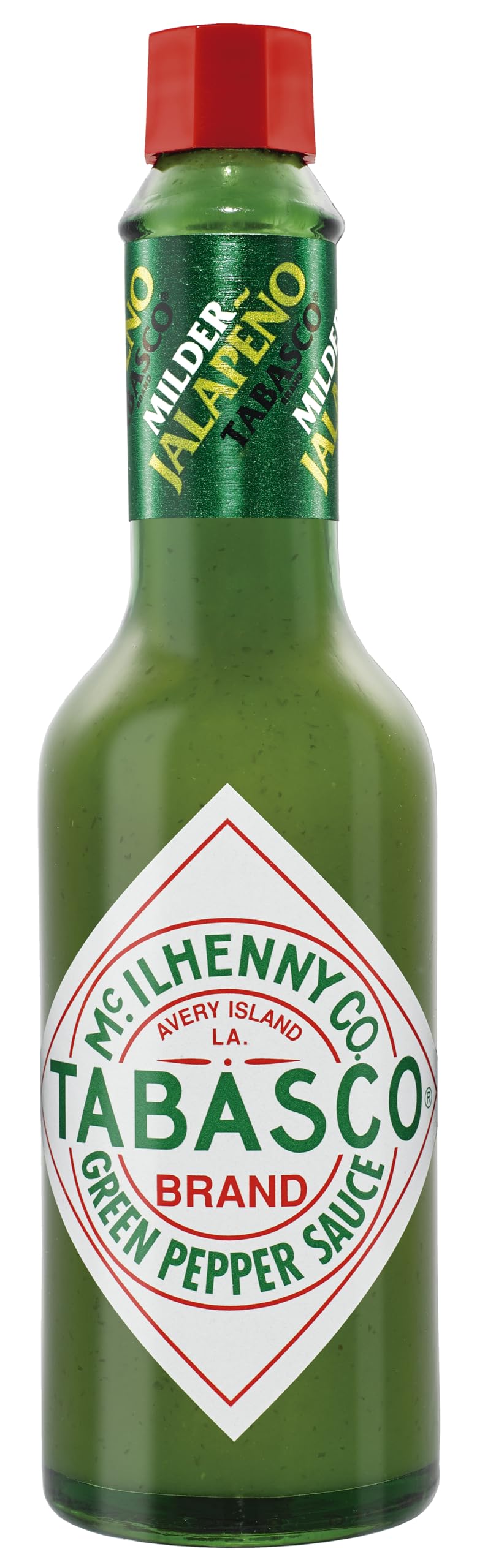 Tabasco - Verde, Salsa Picante Sabor Suave, Elaborada Con Chiles Jalapeños, Producto Típico Cocina Tex-mex, 60 Mililitro