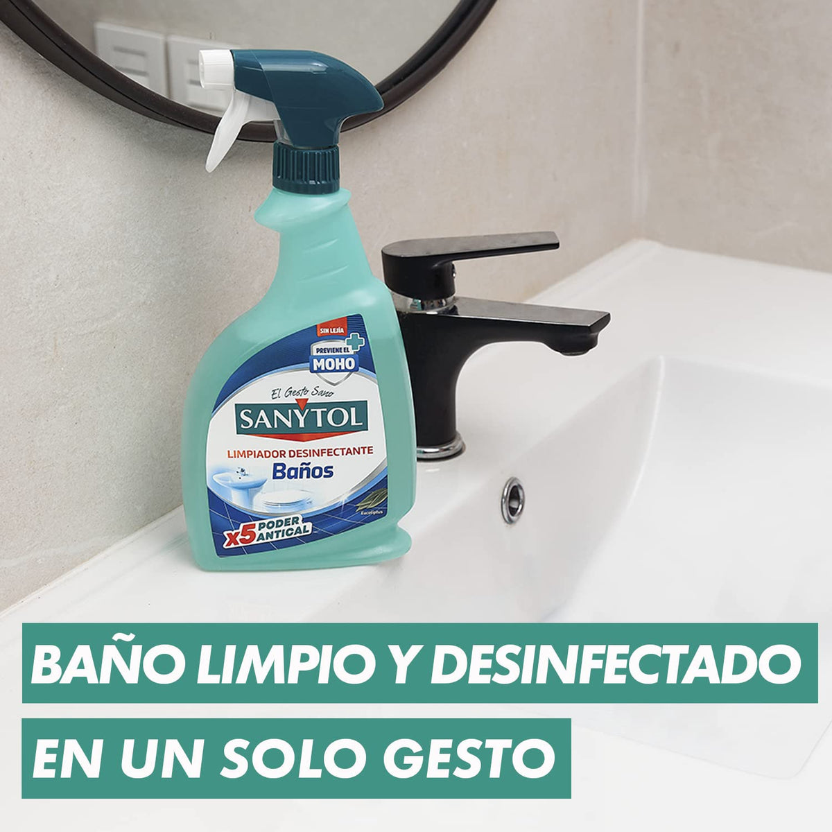 Sanytol - Limpiador Desinfectante Antical Baños Pack 4 x 750 ml