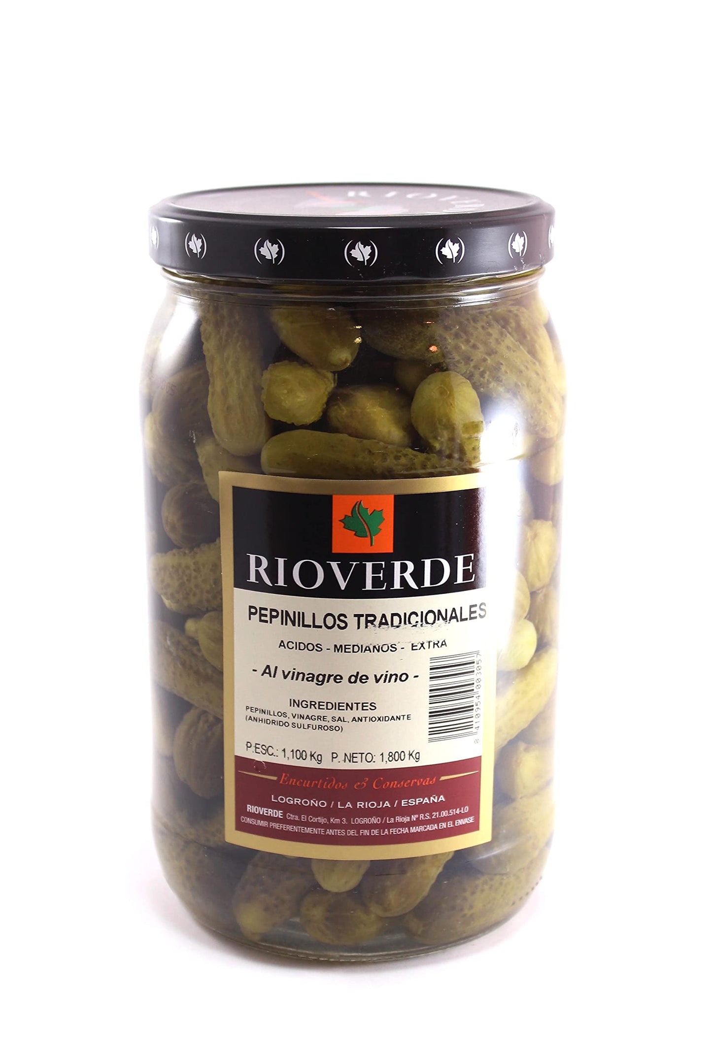 Rioverde Pepinillo al vinagre, 1 x 1.10 kg