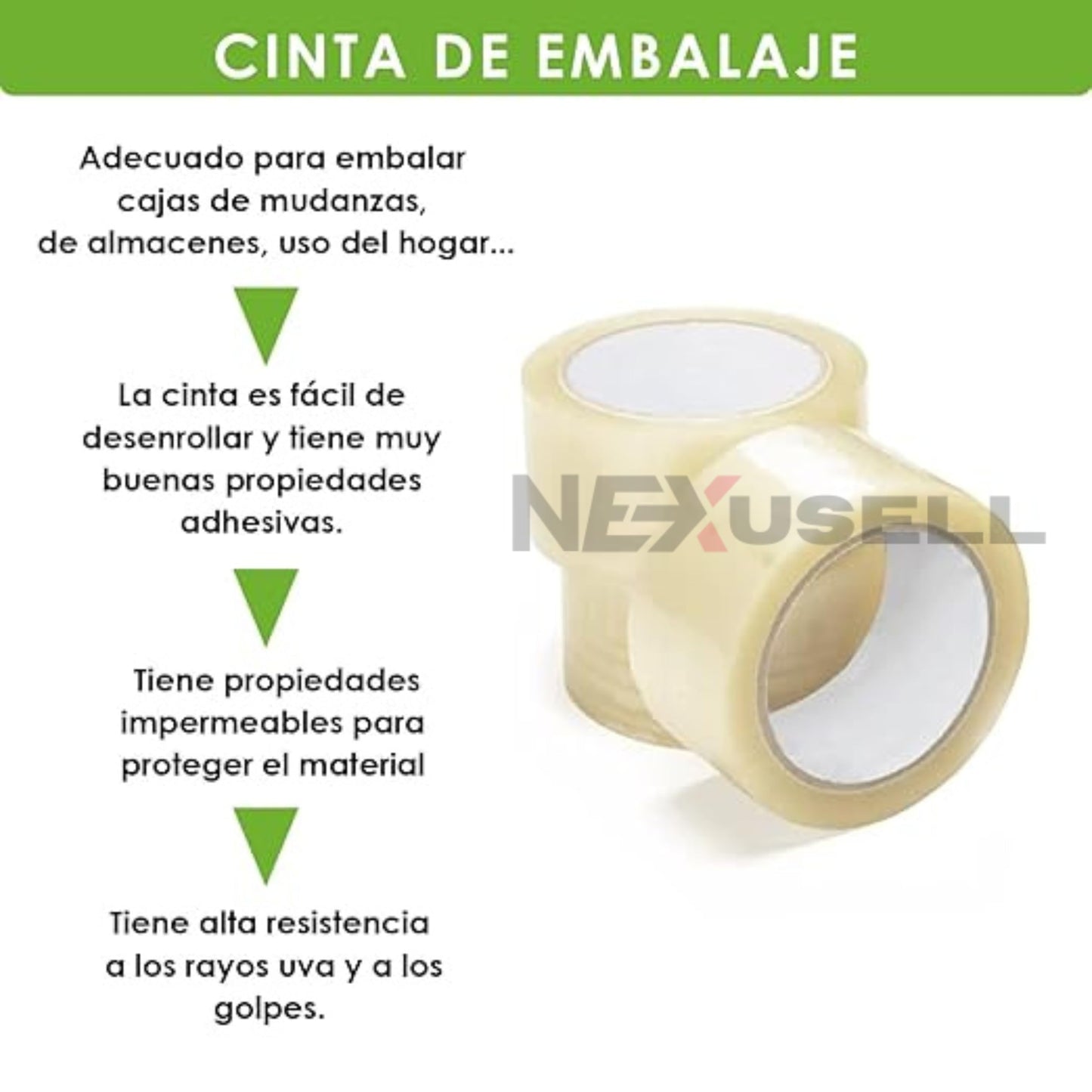 PACK 6 Rollos Cinta Adhesiva Transparente para Embalaje 48mm x 300m + Dispensador | Total 1800m | Alta Resistencia | Ideal para Cajas, Envíos y Mudanzas