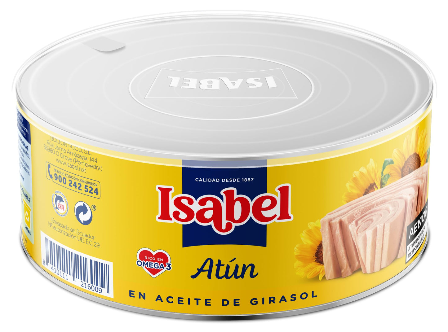Isabel Atún en Aceite de Girasol, 800g