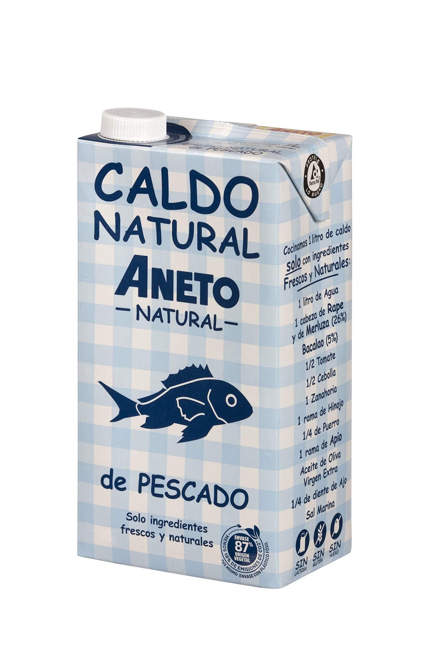 Aneto Natural Caldo de Pescado 1L