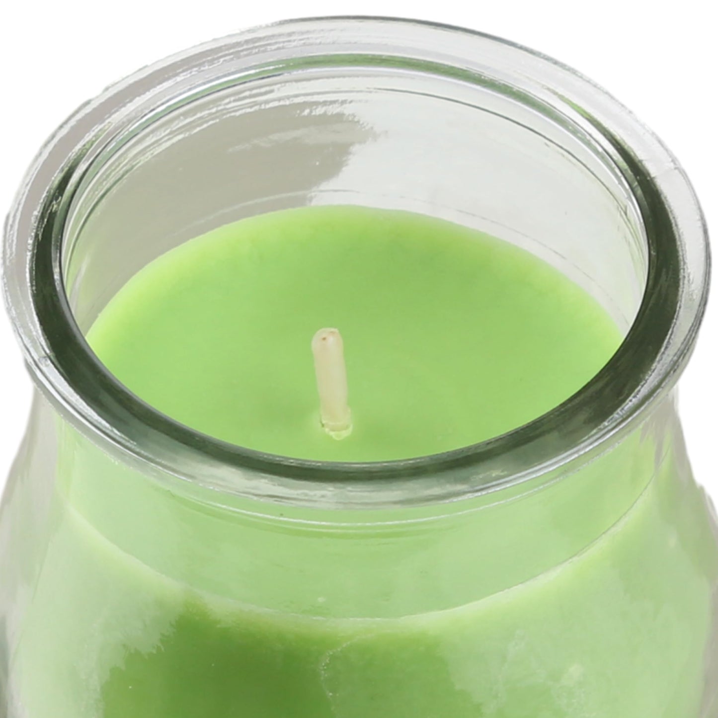 Pack de 4 Velas Aromáticas en Vaso de Yogurt de Cristal Reciclable - 44h de Duración，Cera Vegetal Perfumada, Fabricadas España, 7x6cm (Sorbete de Sandia)