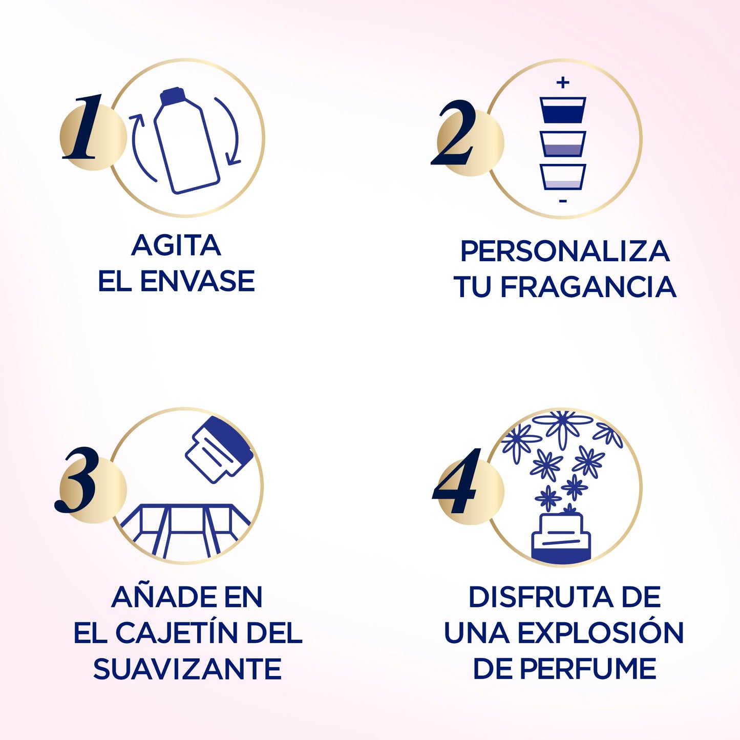 Flor Perfumador para la Ropa, con perlas de frescor, fragancia Rosa - 108 lavados (3x36 lavados)