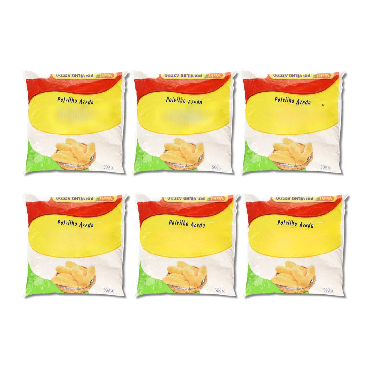 Polvilho Azedo - Almidón de Mandioca Fermentado para Pan de Queso Pack de 6 x 500g (Total 3 kg) - Harina de Yuca Fermentada - Ideal para Panadería y Repostería Tradicional - NEXU