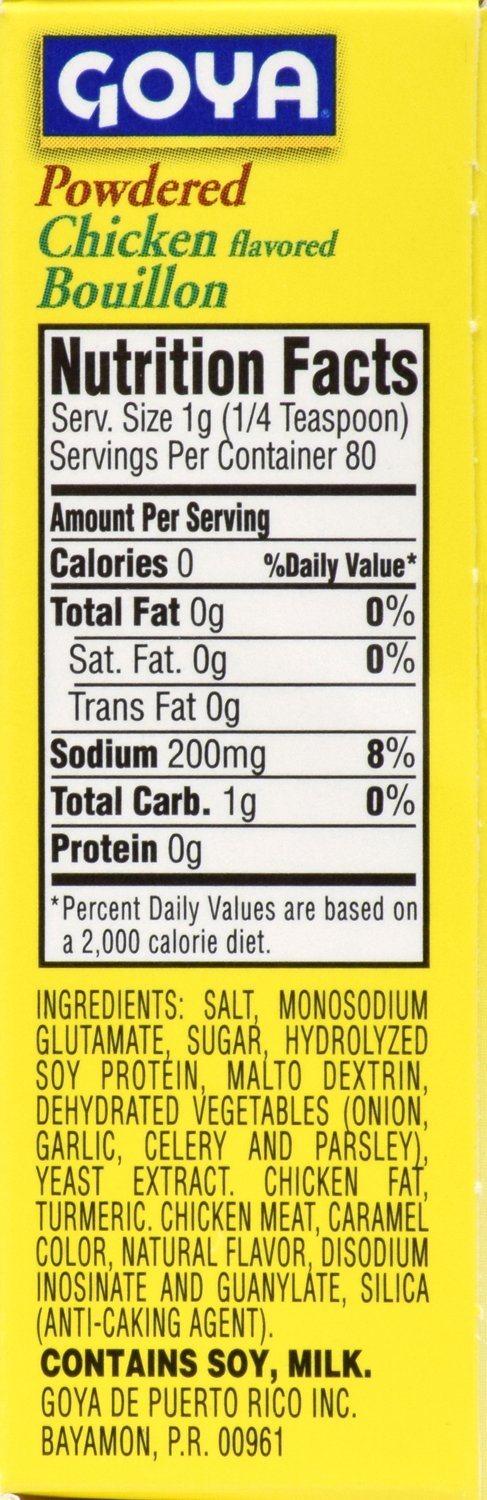 Goya Chicken Flavored Bouillon, 2.82 oz