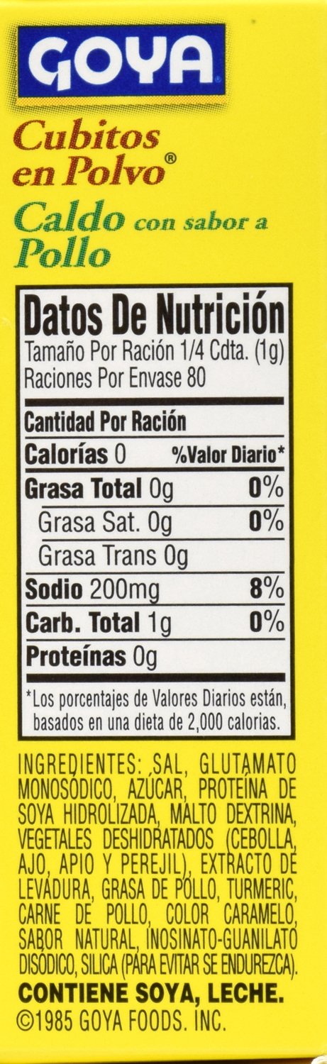 Goya Chicken Flavored Bouillon, 2.82 oz
