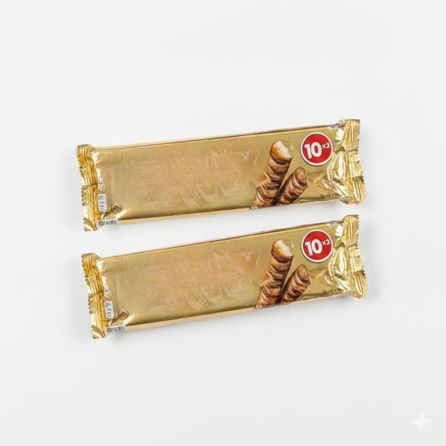 Pack 2 de 10 Unidades (10 x 2 Barritas de 25g) - Pack de 20 Barritas de Galleta, Caramelo y Chocolate con Leche - Formato Ahorro de 500g para Merienda y Snack - NEXU
