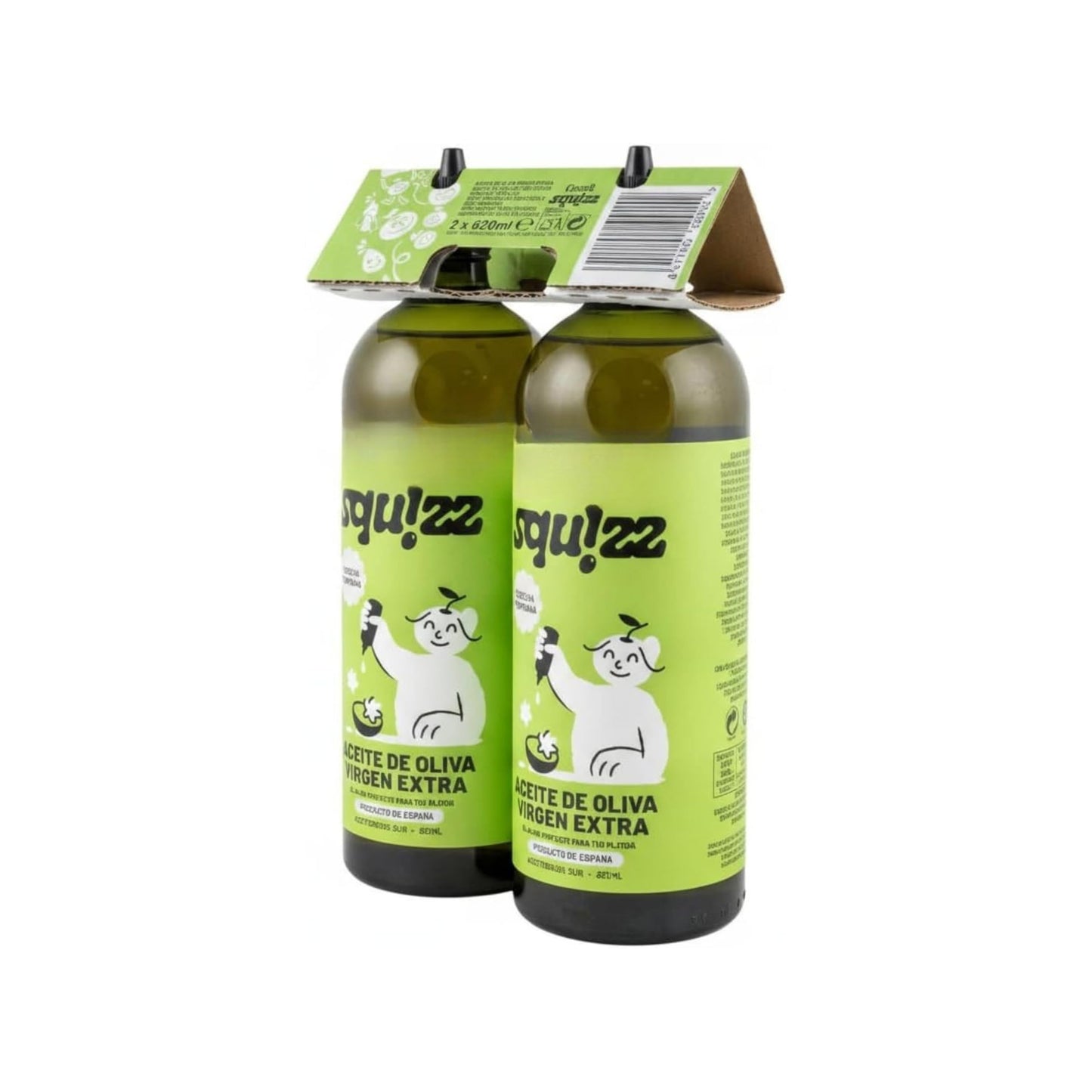 Aceite de Oliva Virgen Extra - Pack 2 x 620ml - Cosecha Temprana de Jaén - Formato Antigoteo y Dosificador Preciso - 100% Origen España - Alto Contenido en Vitamina E - NEXU