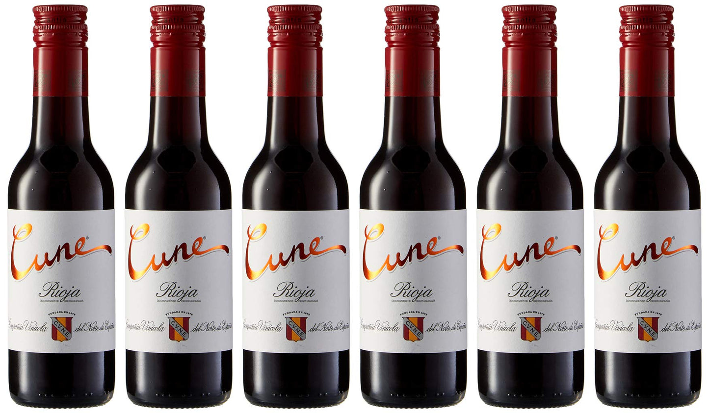 Cune Rioja - Paquete de 6 x 187.50 ml - Total: 1125 ml
