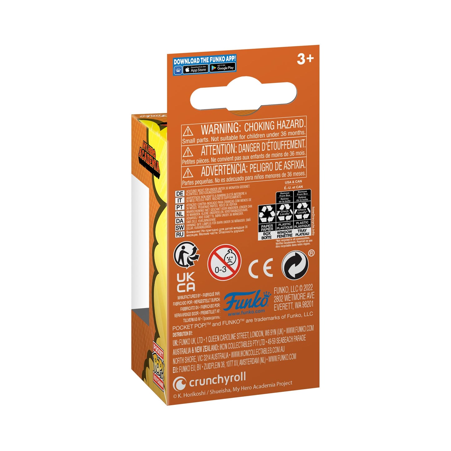 Funko Pop! Keychain: MHA - Kurogiri - My Hero Academia - Minifigura de Vinilo Coleccionable Llavero Original - Relleno de Calcetines - Idea de Regalo- Mercancia Oficial - Anime Fans - Minifigura