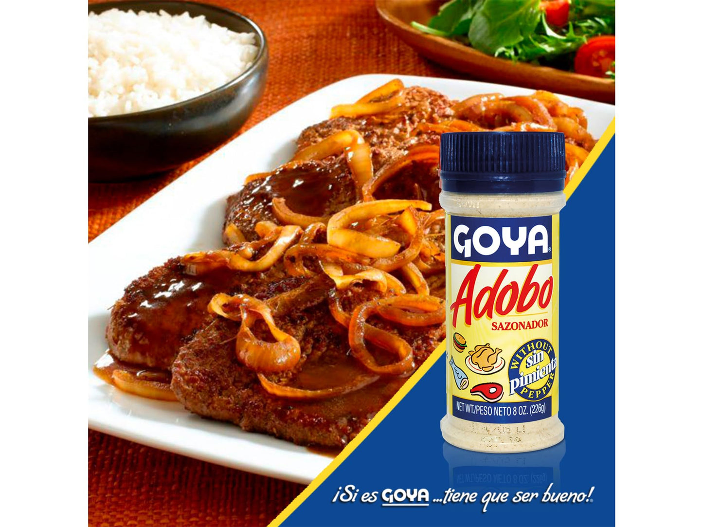 Goya Adobo Sin Pimienta 6x226 gr, Con Ajo, Orégano y Especias