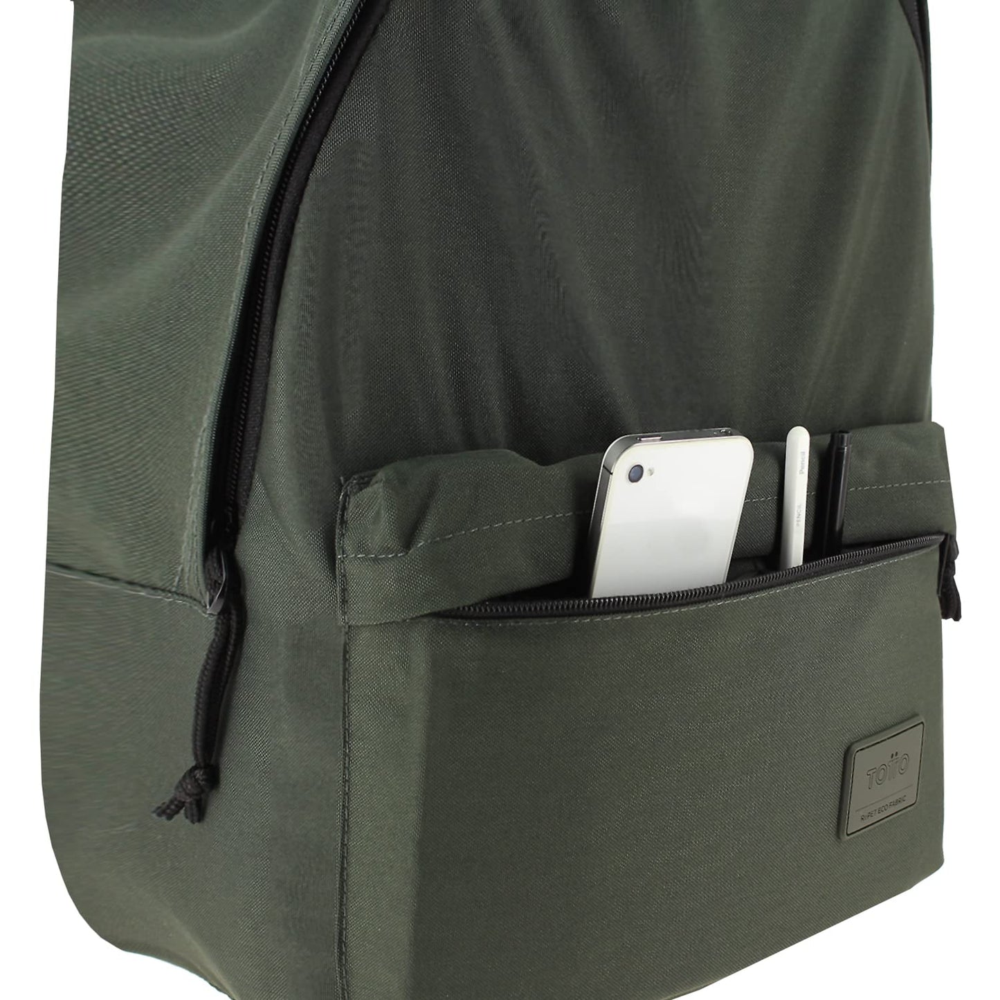 TOTTO Pack Mochila + Estuche Color Verde - Kalex