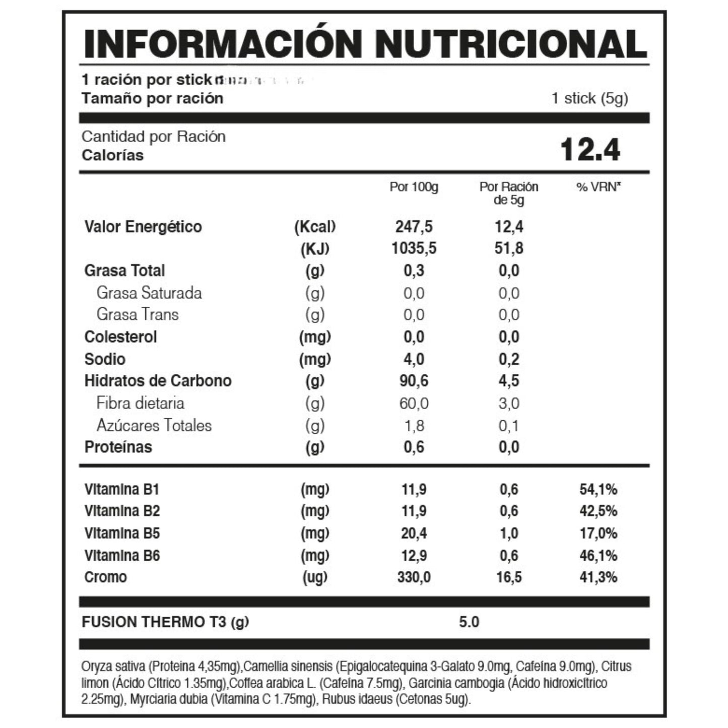 FUXION - Thermo T3 – Té Termogénico Sabor Limón con Mix de 3 Tés (Verde, Rojo y Negro), L-Carnitina y Extractos Naturales | Control de Peso y Energía | 7UND