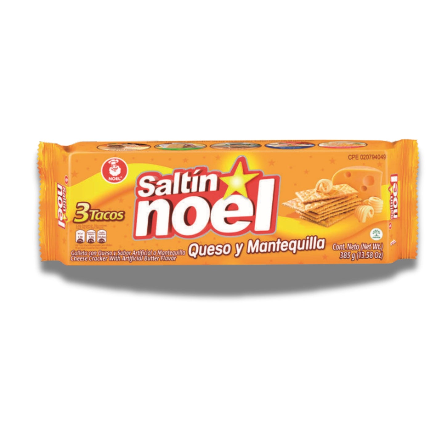 Galletas de Queso y Mantequilla, Pack de 4 Unidades (3 Tacos por Paquete), Galletas de Sal Crujientes Enriquecidas con Vitaminas, Calcio y Hierro - Saltín Noel - Tradición Colombiana - 1540g - NEXU