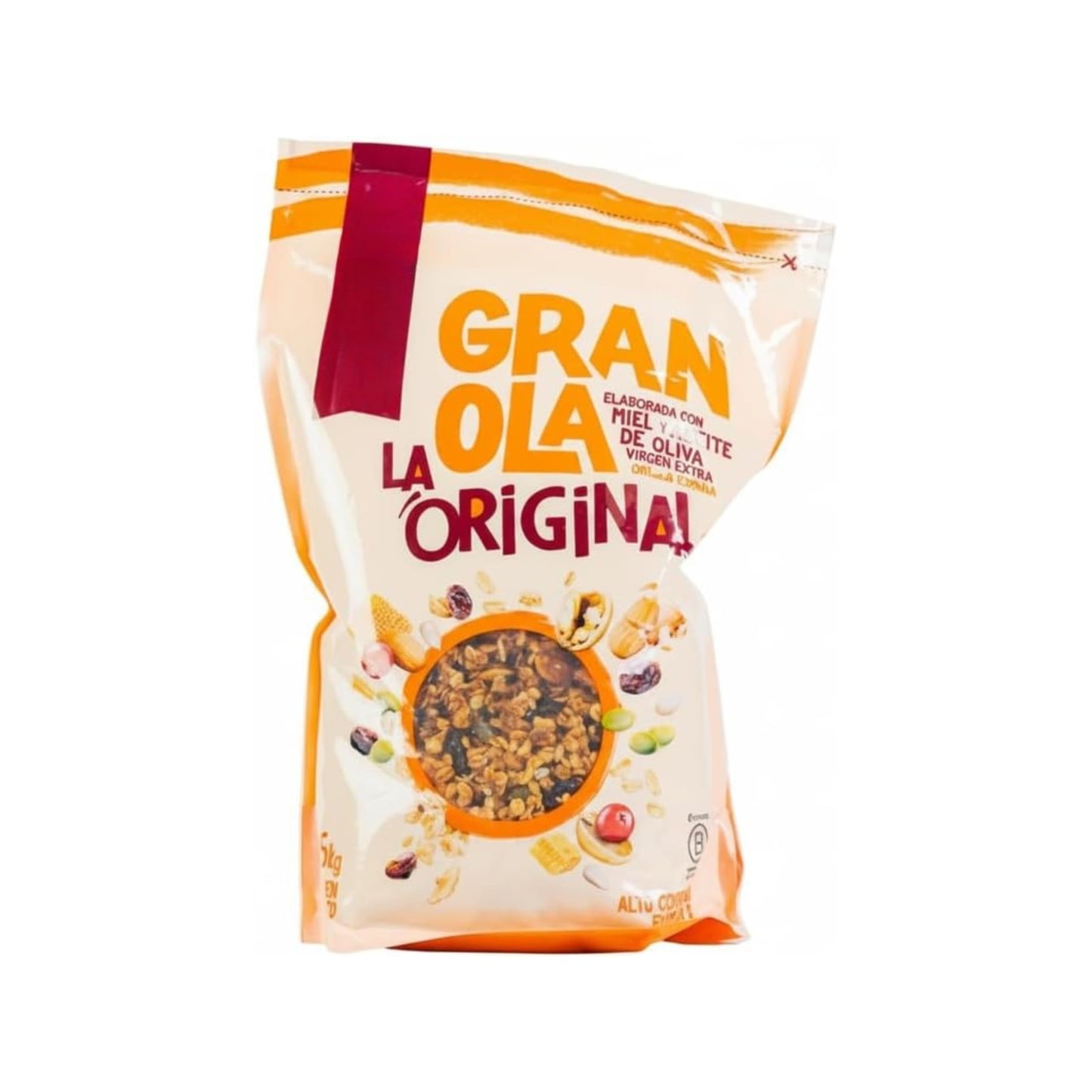 Granola La Original 1,5 kg - Pack Familiar Saludable con Aceite de Oliva Virgen Extra y Miel - Elaboración Artesanal en España - Ingredientes 100% Naturales y Sin Aditivos - NEXU