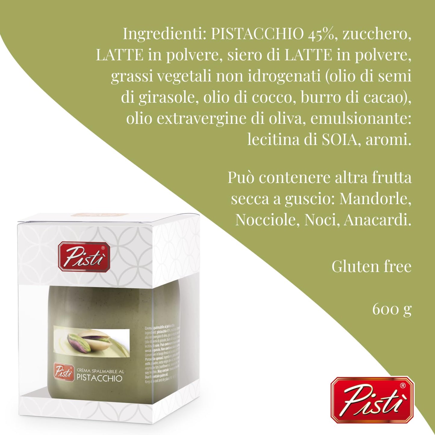 Pisti Sicilian Crema De Pistacho Untar Pan Untar Tarro 600g