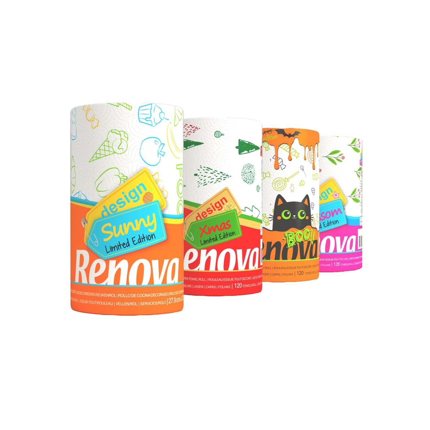 Renova Design Paper Towel 1 rollo de papel