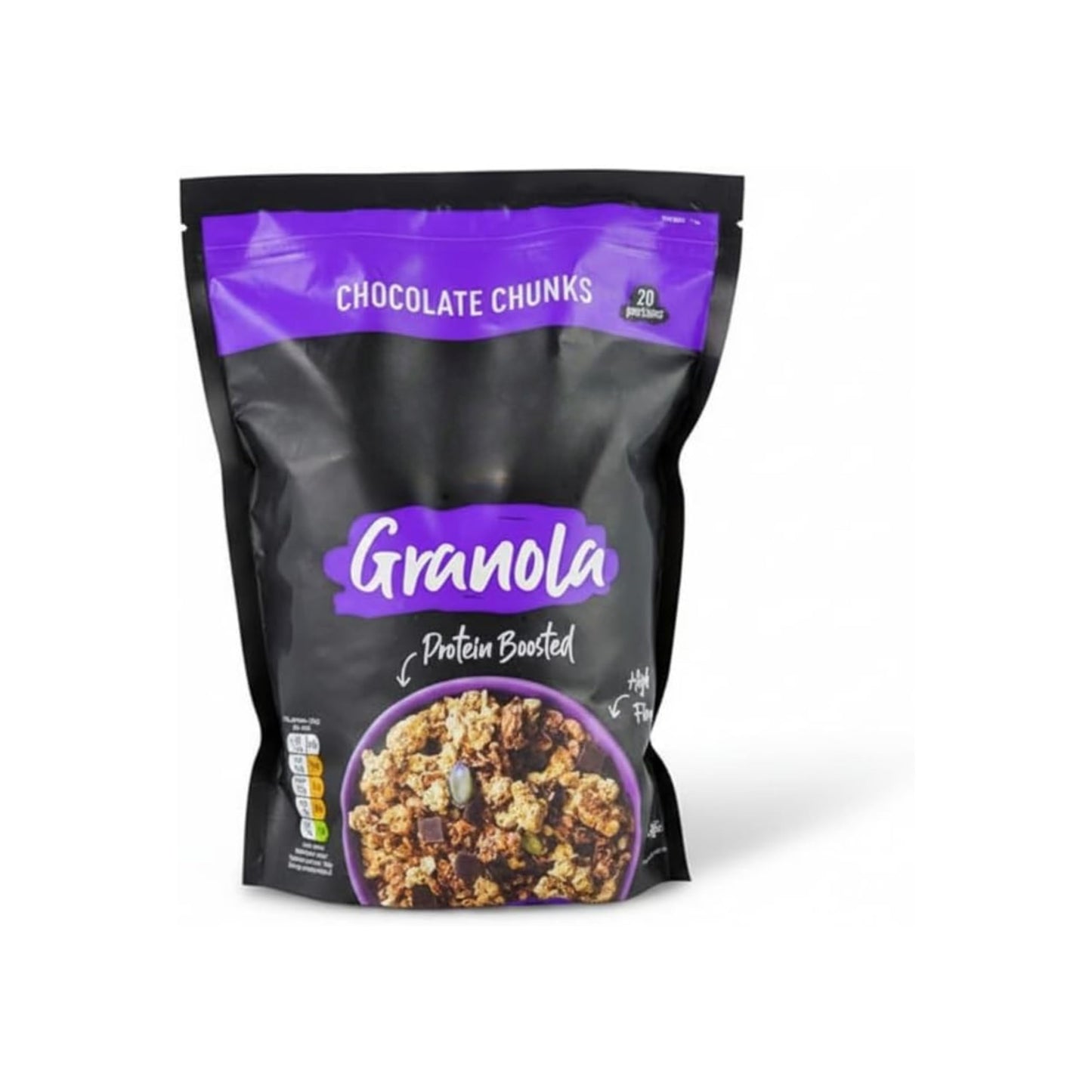 Granola con Proteínas Sabor Chocolate - Pack Ahorro 1kg | 15g de Proteína por Ración - Alta en Fibra - Apta para Veganos - Desayuno Saludable y Energético con Avena Integral - NEXU