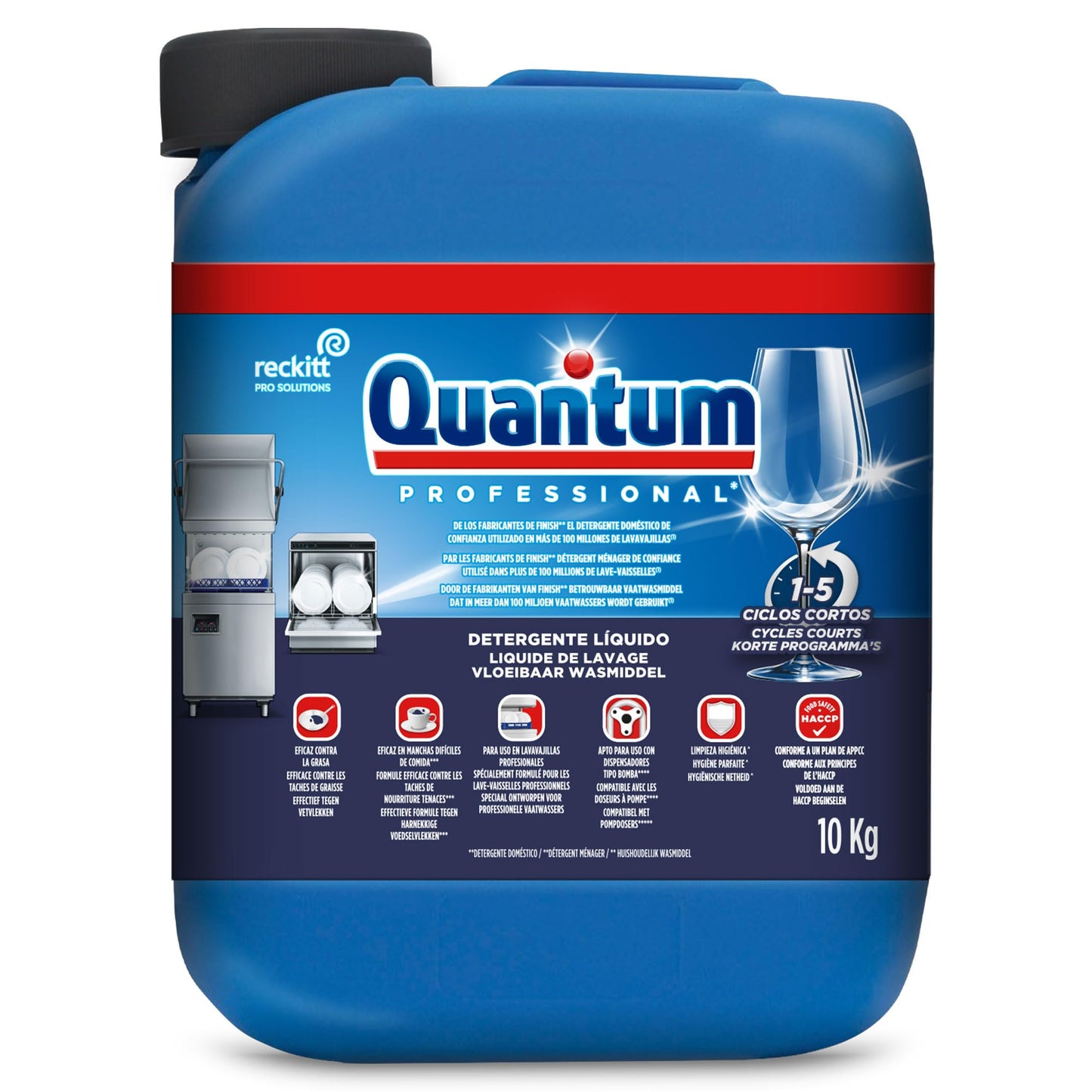 Finish Quantum Professional Detergente líquido para uso profesional, 10kg
