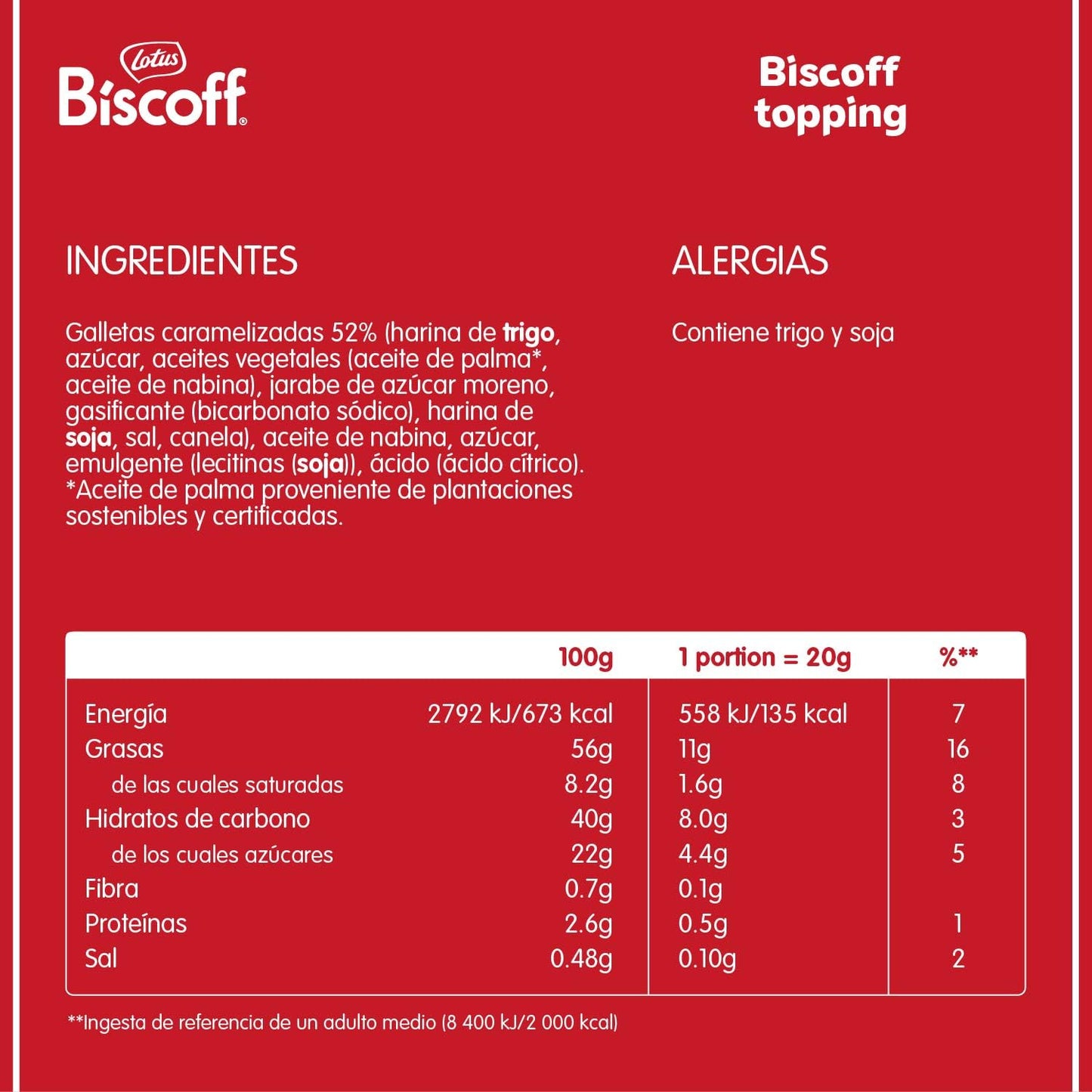 Biscoff Lotus | Topping | Cobertura para Postres hecho con las Galletas Caramelizadas | Vegano | Sin Aromas ni Colorantes Artificiales | Botella Exprimible | 1kg