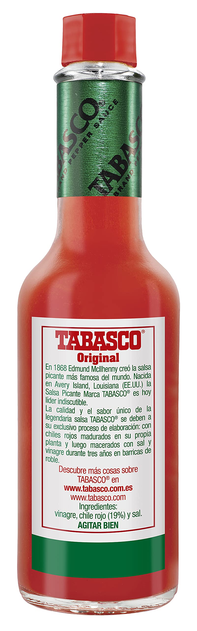 Tabasco Salsa picante Tabasco rojo sabor original 150 ml