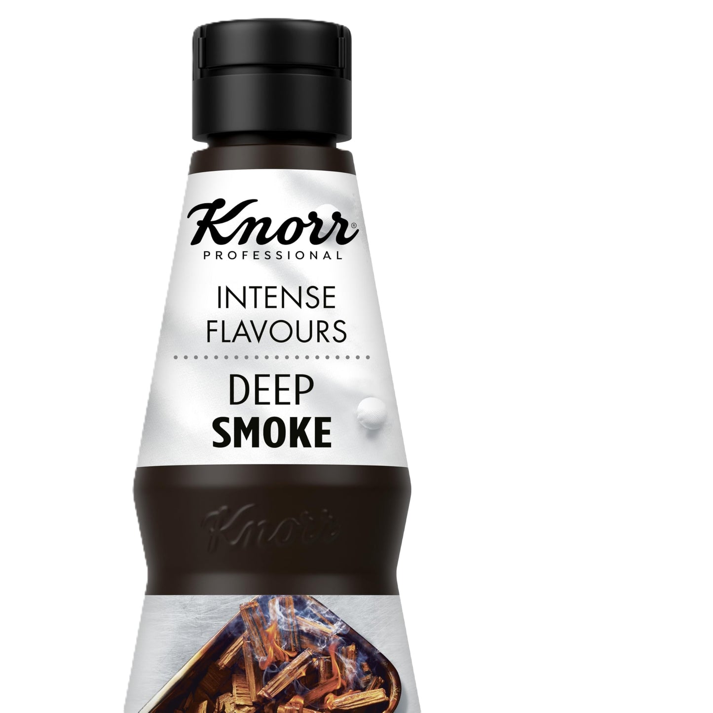Knorr Professional Intense Flavours Deep Smoke, sin gluten y vegano, sabor a humo líquido, 400 ml