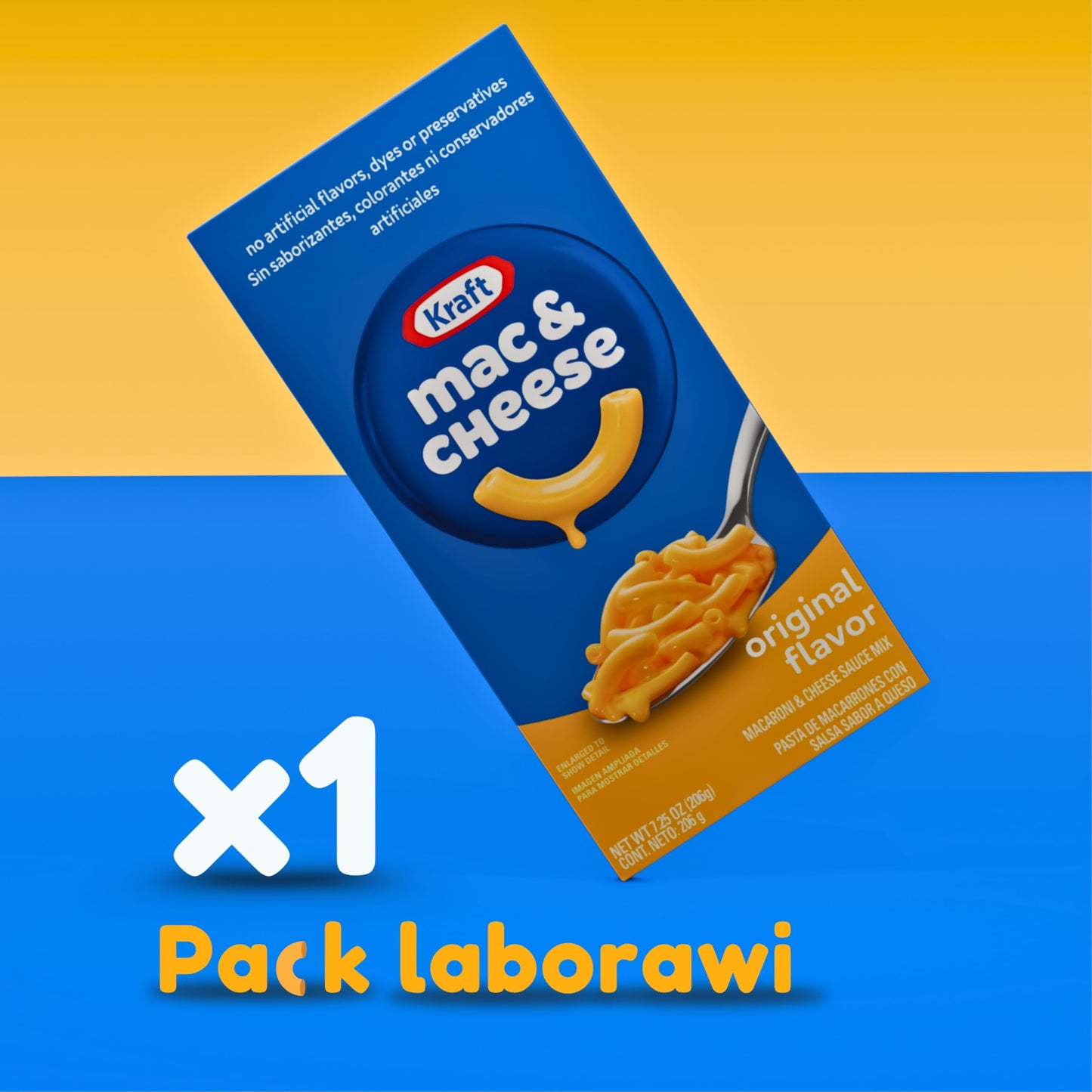Macaroni - Mac & Cheese Americano - Macarrones con Queso, (1 x 206 g)