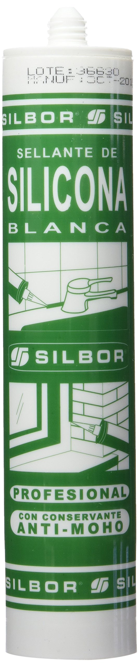 Silbor - Silicona blanca cartucho con canula