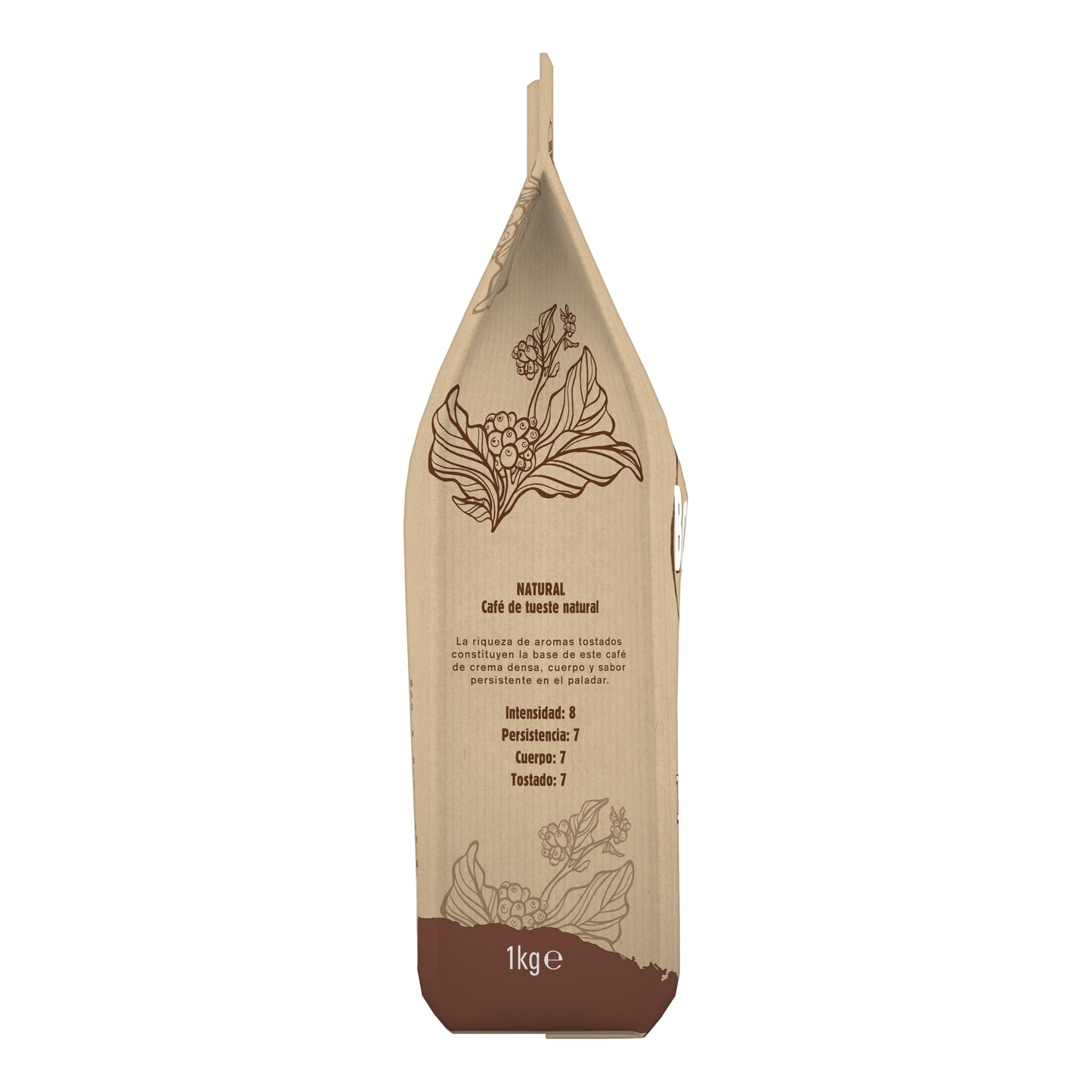 Bonka cafe en grano tostado natural para hostelería, Ideal para maquina de cafe Espresso - 1 paquete x 1 kg