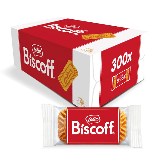 Lotus Biscoff | Galleta Original Caramelizada | Vegano | Sin Colorantes ni Aromas Artificiales | Caja de 300 | 1,875 Kg