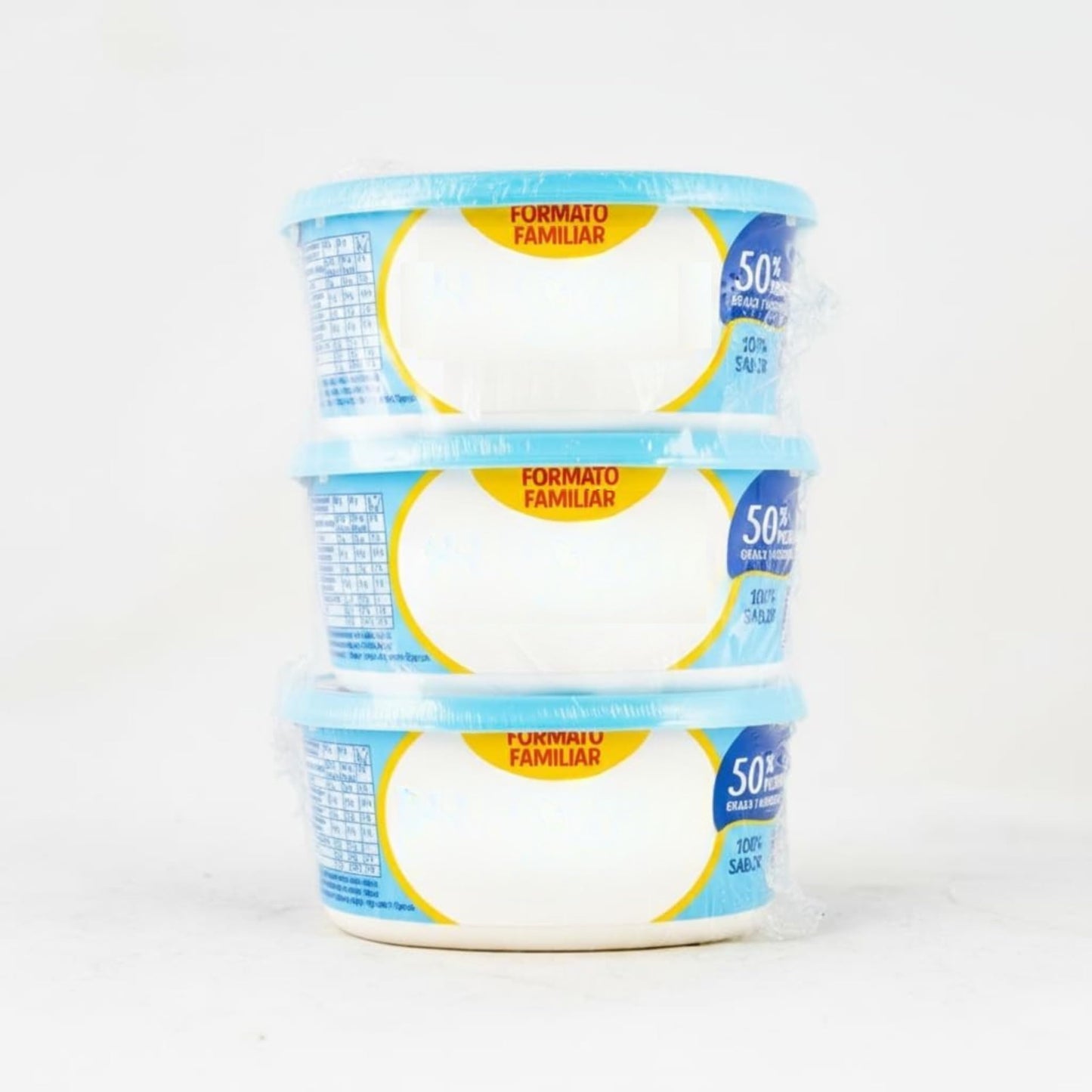 Queso Crema Light Untable - Pack de 3 Unidades (Formato Familiar) - 50% Menos Grasa y Sabor Original - Ideal para Untar y Cocinar - NEXU