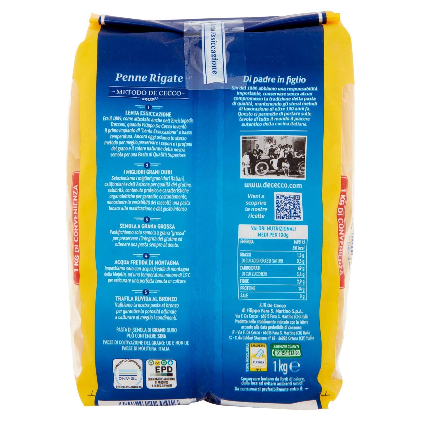 De Cecco Penne rigate 41 1 kg