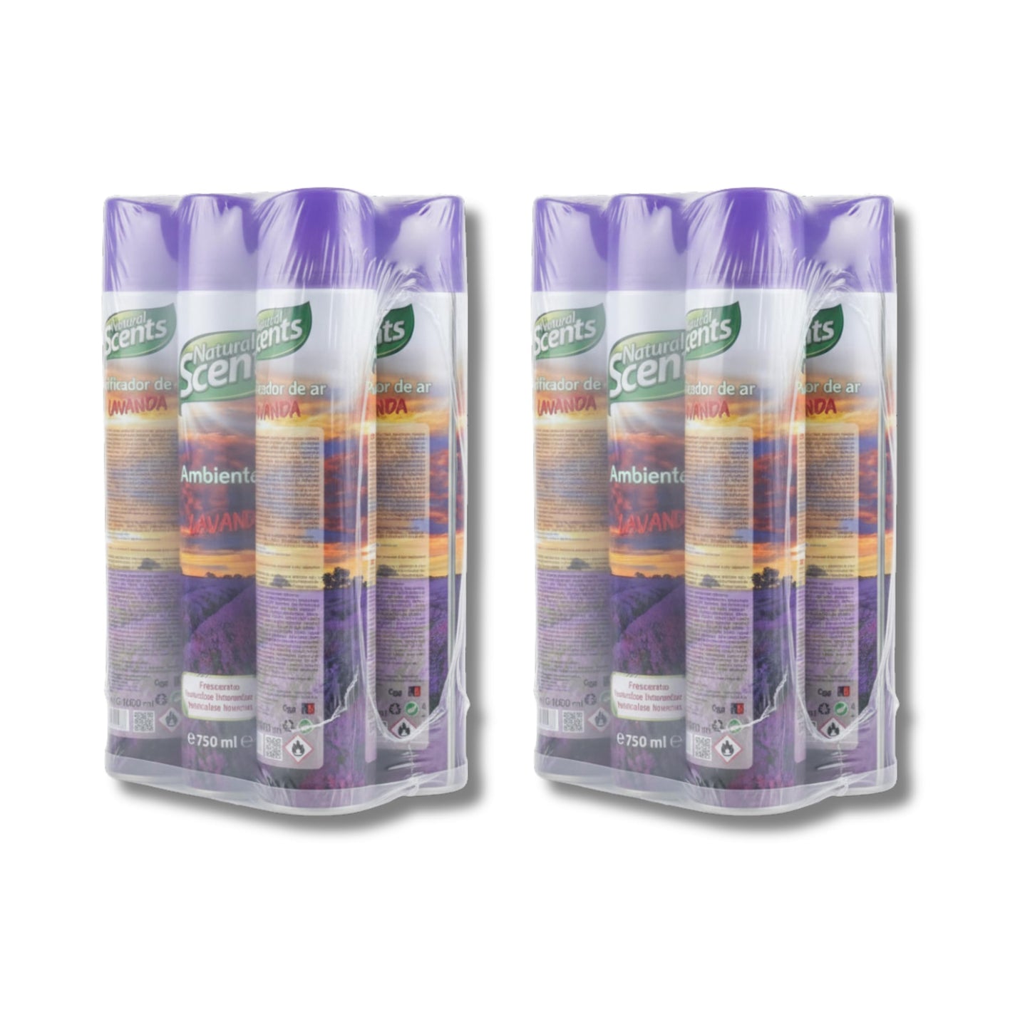 Ambientador de Lavanda Pack Ahorro de 12 Unidades x 750 ml - Eliminador de Olores con Fragancia Intensa - Natural - Frescor Natural para el Hogar, Oficinas y Grandes Espacios - NEXU