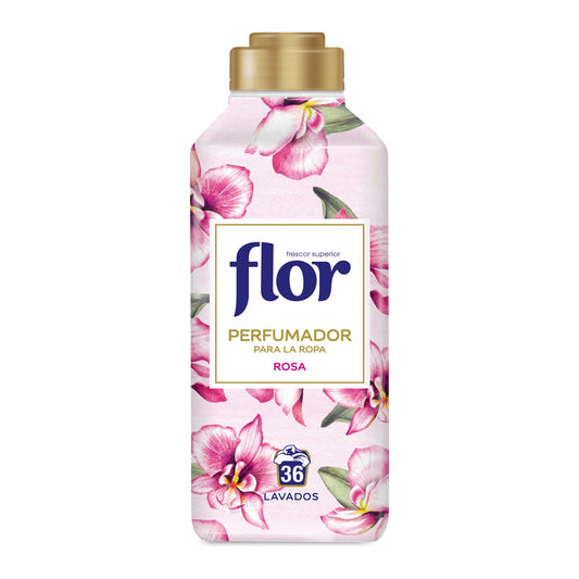 Flor Perfumador para la Ropa con fragancia floral Rosa, hasta 36 dosis, 720ml, 1 Unidad (Paquete de 1)